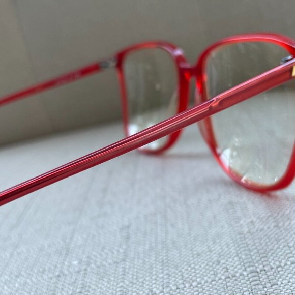 Vintage Liz Claiborne Unisex Eyeglasses Frame Red Tone LC60 R 145 Glasses - Picture 4 of 11